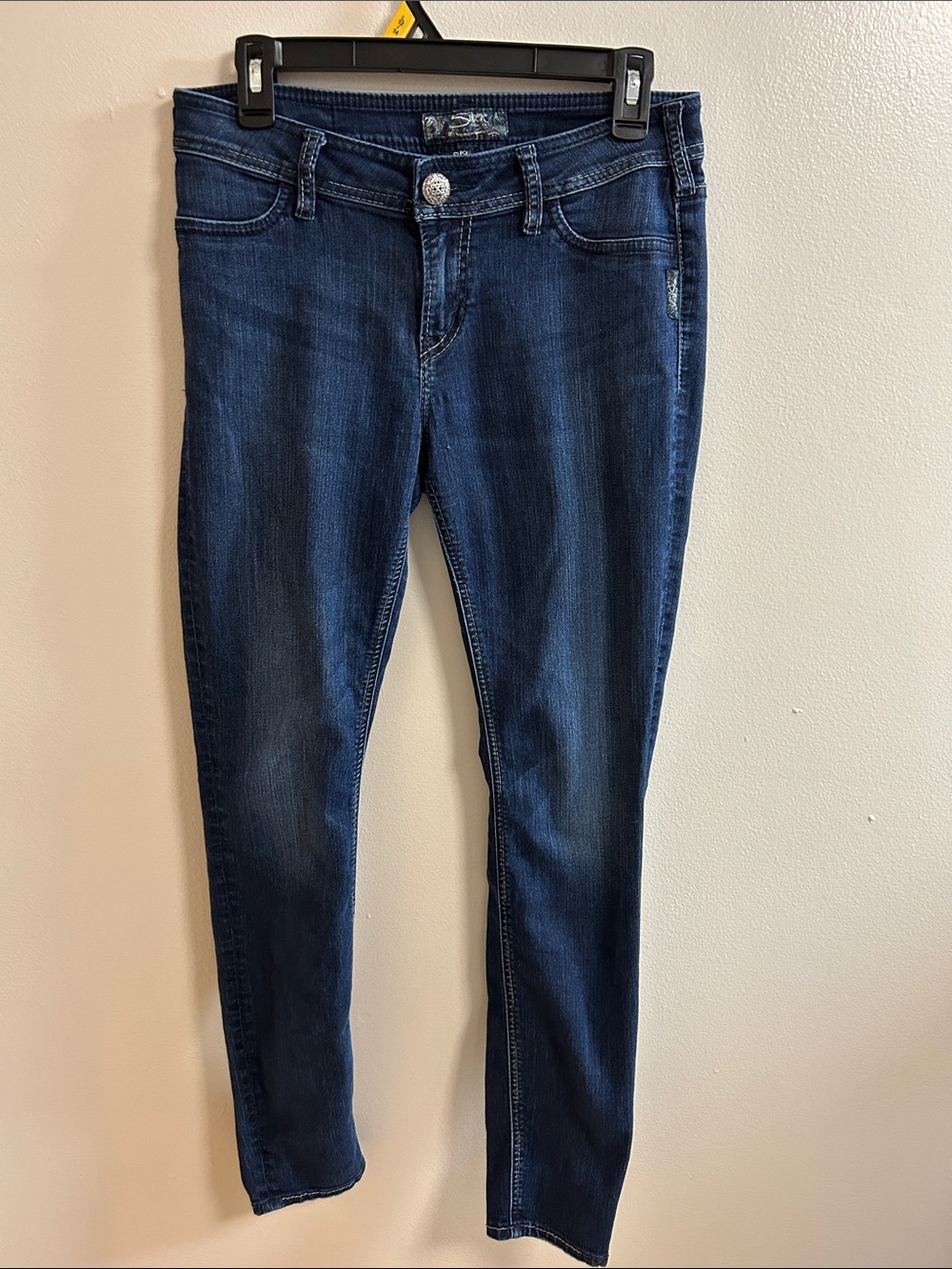 Silver Jeans Co. Suki Mid Rise Jegging Dark Wash Stretch Skinny Blue Denim SZ 29